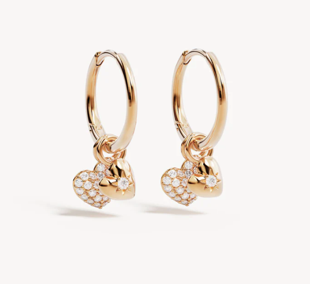 By Charlotte - You Have My Heart Hoops - Gold