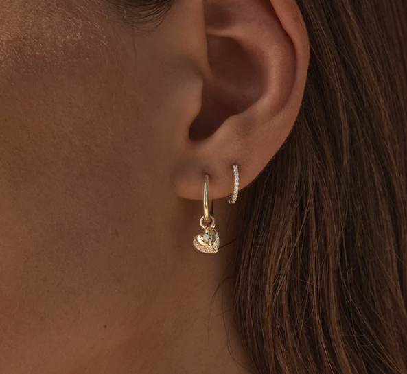 By Charlotte - You Have My Heart Hoops - Gold