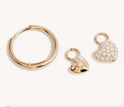 By Charlotte - You Have My Heart Hoops - Gold