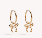 By Charlotte - Forever More Bow Hoops - Gold
