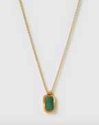Arms Of Eve - Teo Gold Necklace - Jade