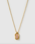 Arms Of Eve - Teo Gold Necklace - Rose Quartz