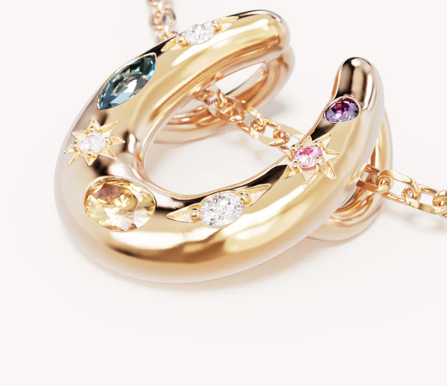 By Charlotte - Lucky Horseshoe Necklace - Gold