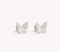 By Charlotte - I Believe I Become Stud Earrings - Silver