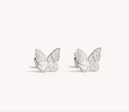By Charlotte - I Believe I Become Stud Earrings - Silver