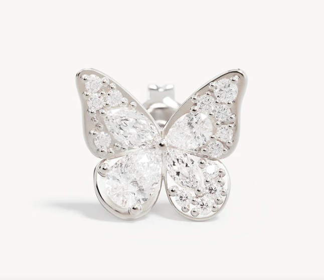 By Charlotte - I Believe I Become Stud Earrings - Silver