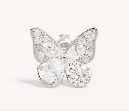By Charlotte - I Believe I Become Stud Earrings - Silver