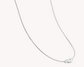 By Charlotte - Crystal Wings Necklace - Silver