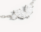 By Charlotte - Crystal Wings Necklace - Silver