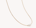 By Charlotte - Crystal Wings Necklace - Gold