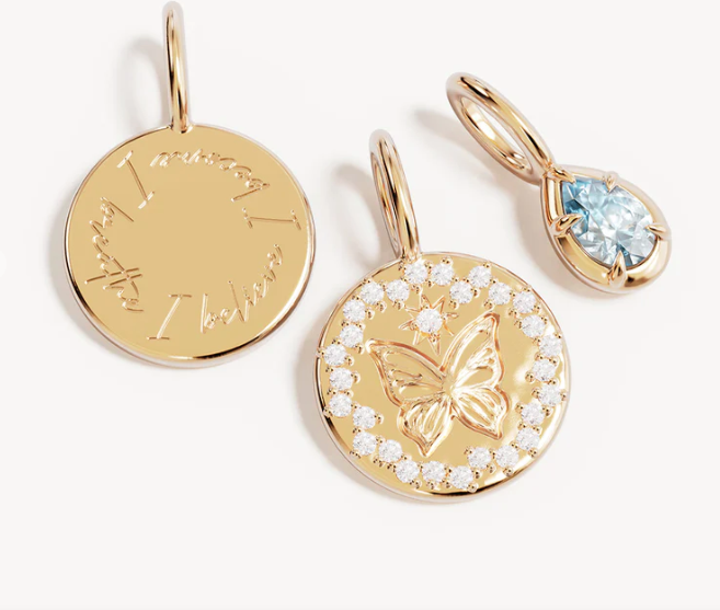 By Charlotte - With Freedom I Become Necklace - Gold