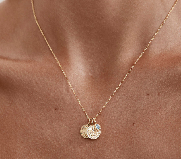 By Charlotte - With Freedom I Become Necklace - Gold