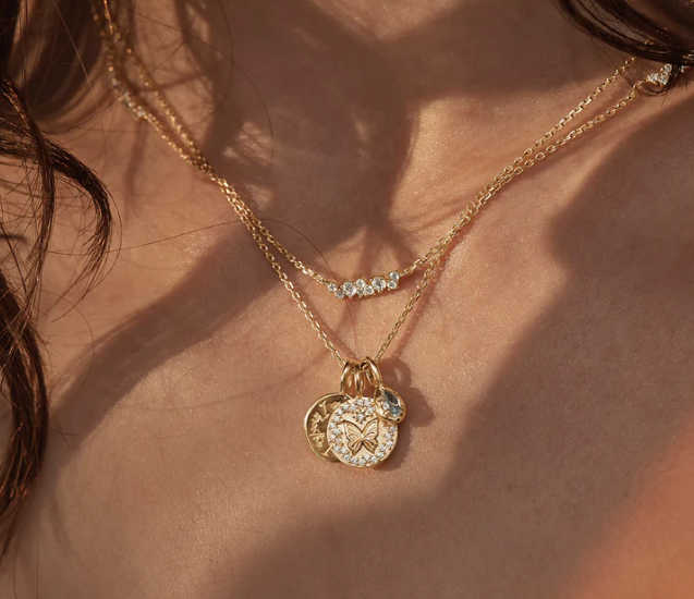 By Charlotte - With Freedom I Become Necklace - Gold