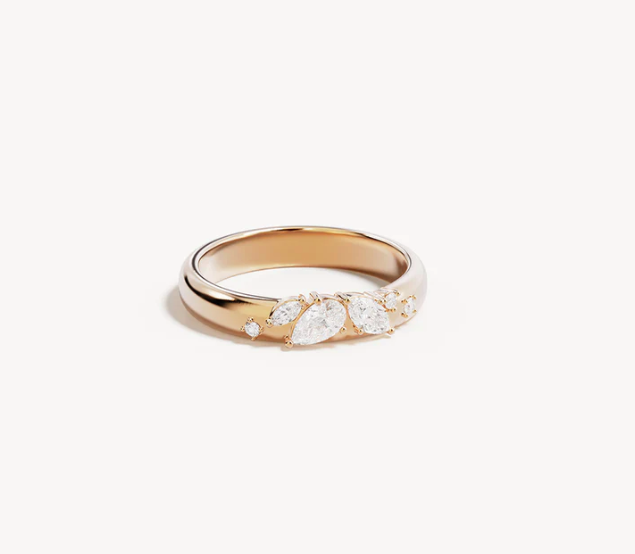 By Charlotte - With Wings I Fly Ring - Gold