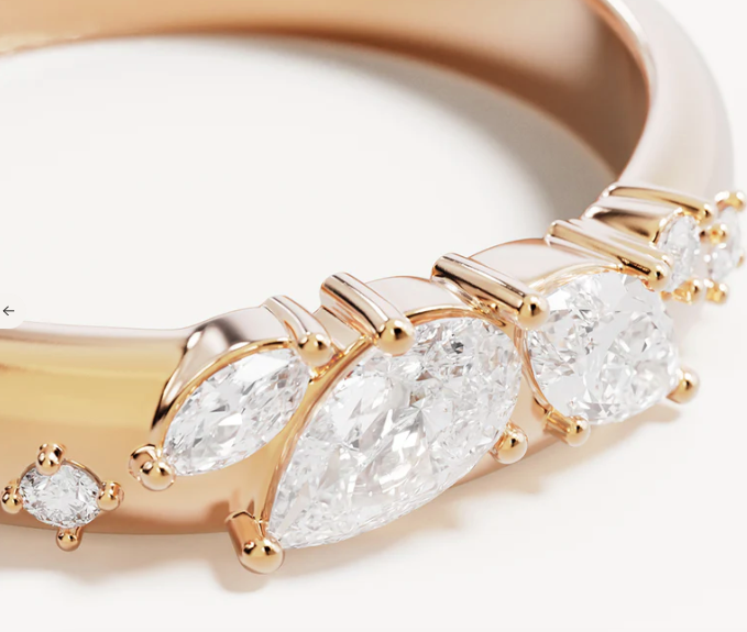 By Charlotte - With Wings I Fly Ring - Gold