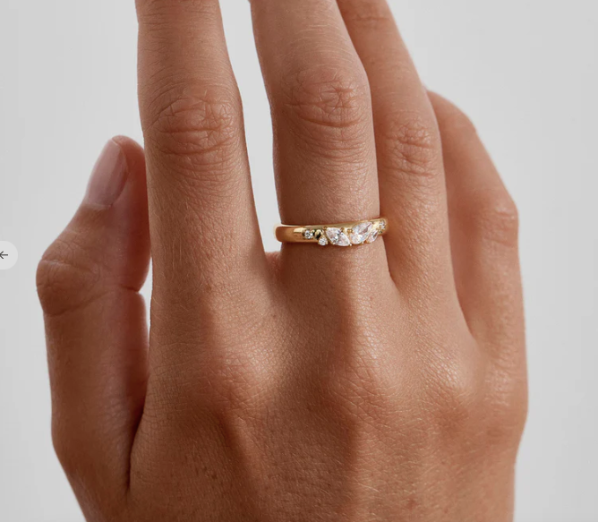 By Charlotte - With Wings I Fly Ring - Gold