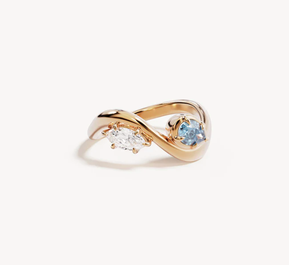 By Charlotte - With Freedom I Become Ring - Gold