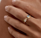 By Charlotte - With Freedom I Become Ring - Gold