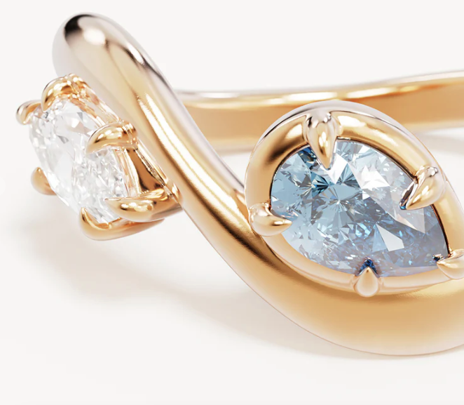 By Charlotte - With Freedom I Become Ring - Gold