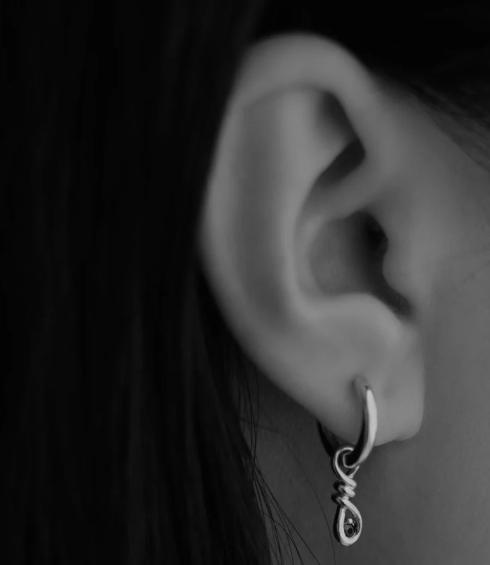 Temple Of The Sun - Lia Earrings - Silver