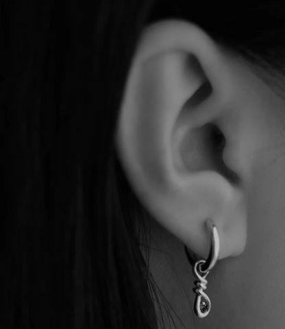 Temple Of The Sun - Lia Earrings - Silver