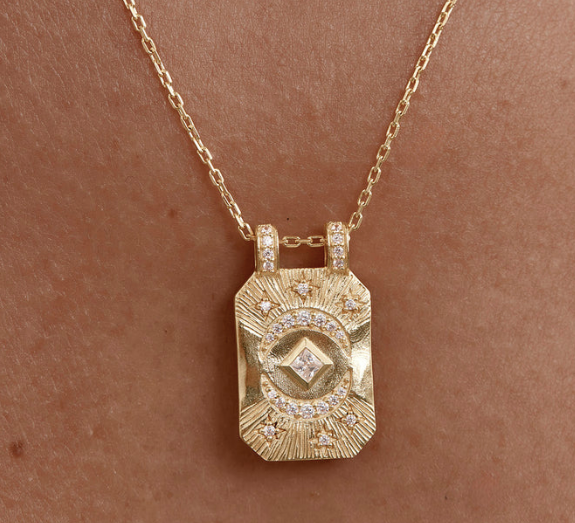 By Charlotte - My Moon And Stars Necklace - Gold