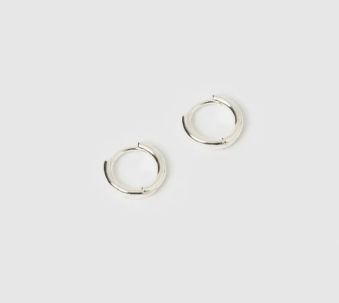 Arms Of Eve - Shia Huggie Earrings - Silver