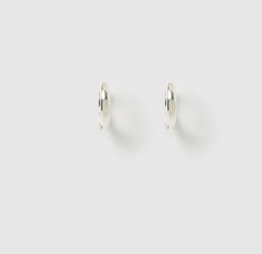 Arms Of Eve - Shia Huggie Earrings - Silver
