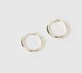 Arms Of Eve - Jett Hoop Earrings - Silver