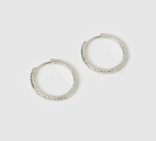 Arms Of Eve - Arabella Hoop Earrings - Silver