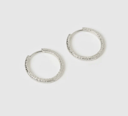 Arms Of Eve - Arabella Hoop Earrings - Silver