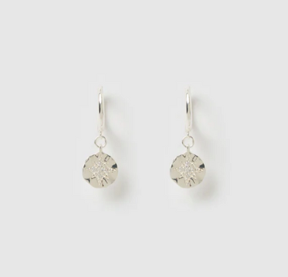 Arms Of Eve - Estrella Hoop Huggies - Silver/Zircon
