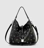 Brie Leon - Josie Eyelet Bucket Bag - Black