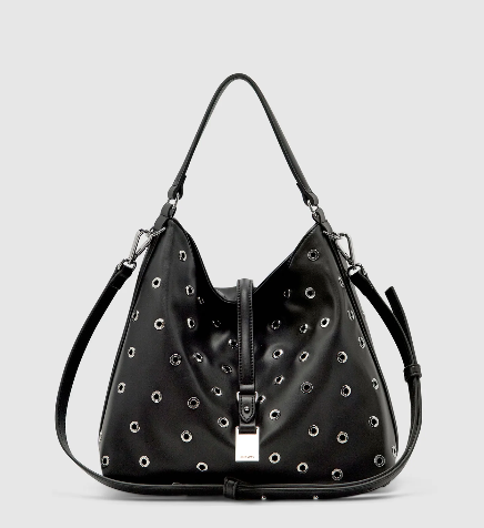 Brie Leon - Josie Eyelet Bucket Bag - Black