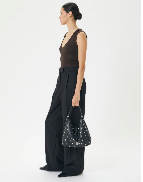 Brie Leon - Josie Eyelet Bucket Bag - Black