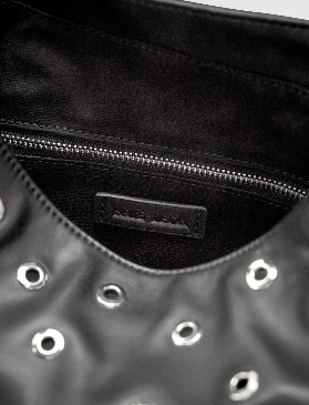 Brie Leon - Josie Eyelet Bucket Bag - Black
