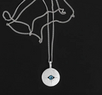 Temple Of The Sun - Mavi Eye Necklace - Silver