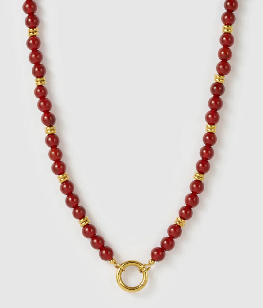 Arms Of Eve - Tallulah Necklace Long - Red Agate