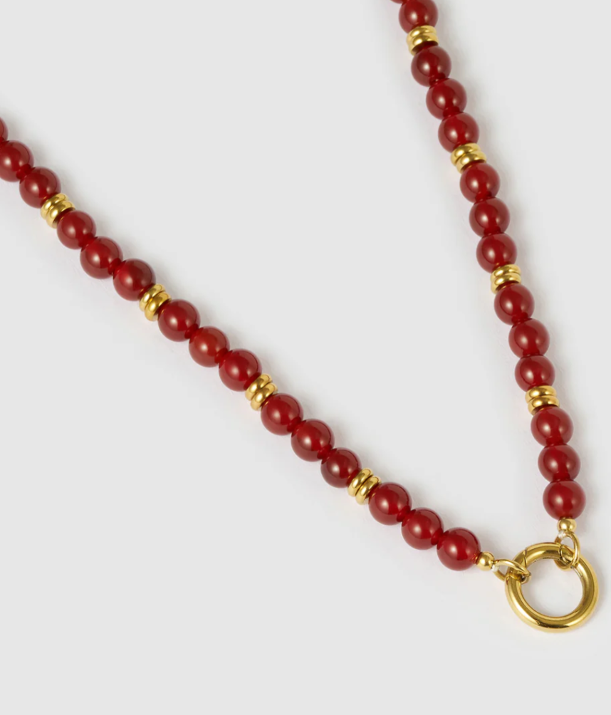 Arms Of Eve - Tallulah Necklace Long - Red Agate