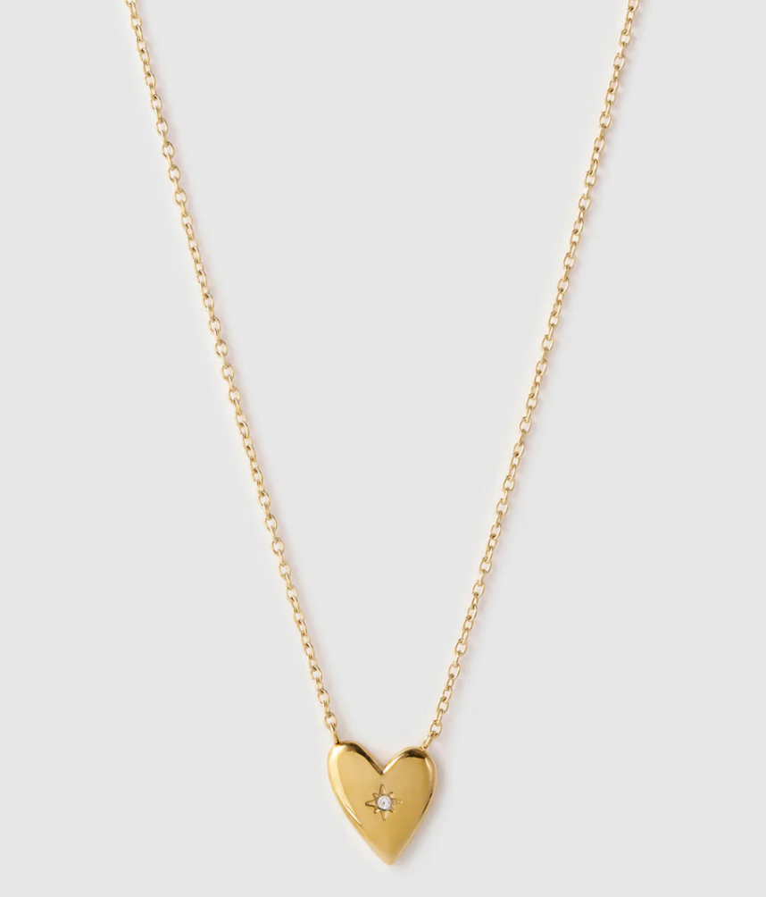Arms Of Eve - Cupid Heart Necklace - Gold