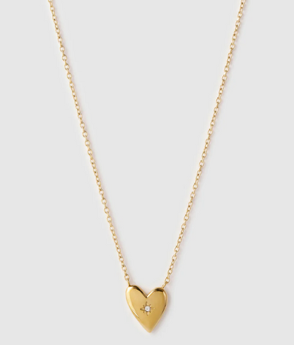 Arms Of Eve - Cupid Heart Necklace - Gold