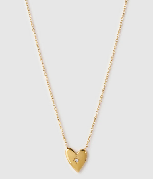 Arms Of Eve - Cupid Heart Necklace - Gold