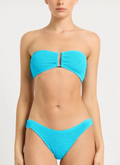 Bond-Eye Swim - Tie Back Blake Bandeau- Cyan Recycled