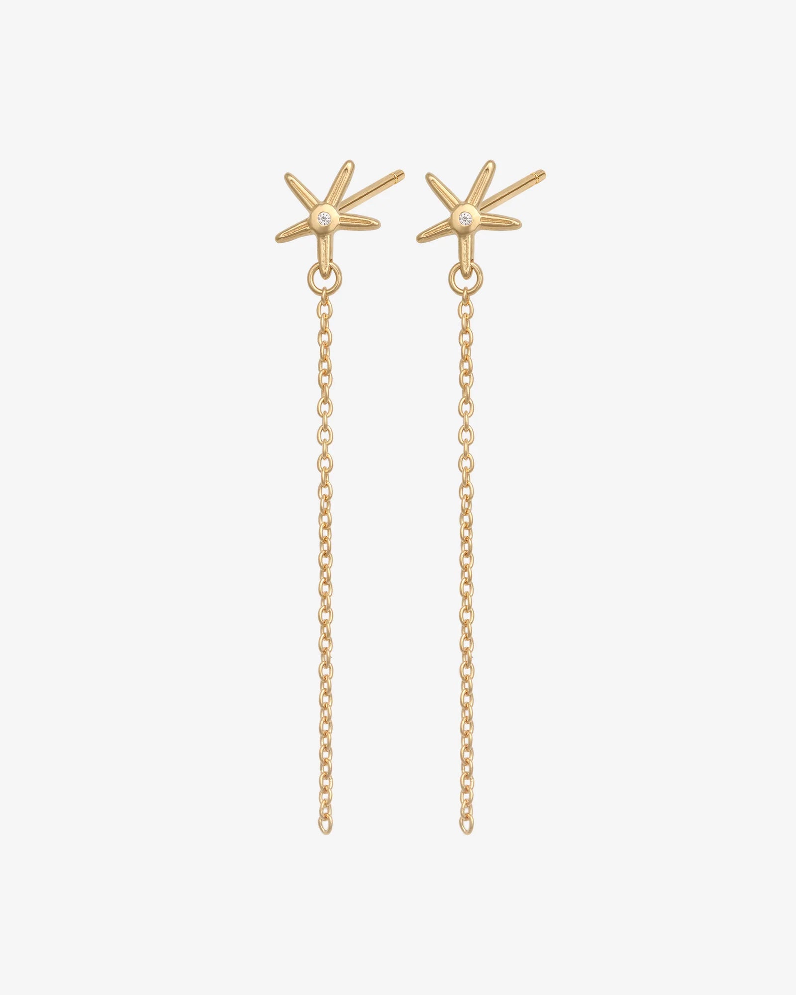 Temple Of The Sun - Seba Stud Earrings - Gold