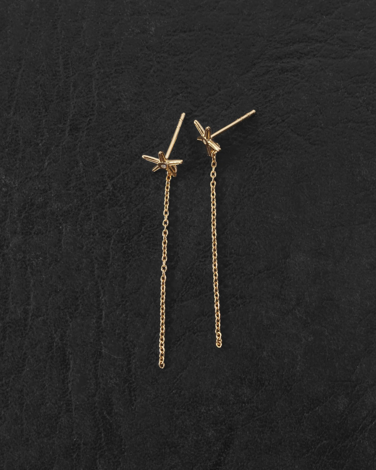 Temple Of The Sun - Seba Stud Earrings - Gold