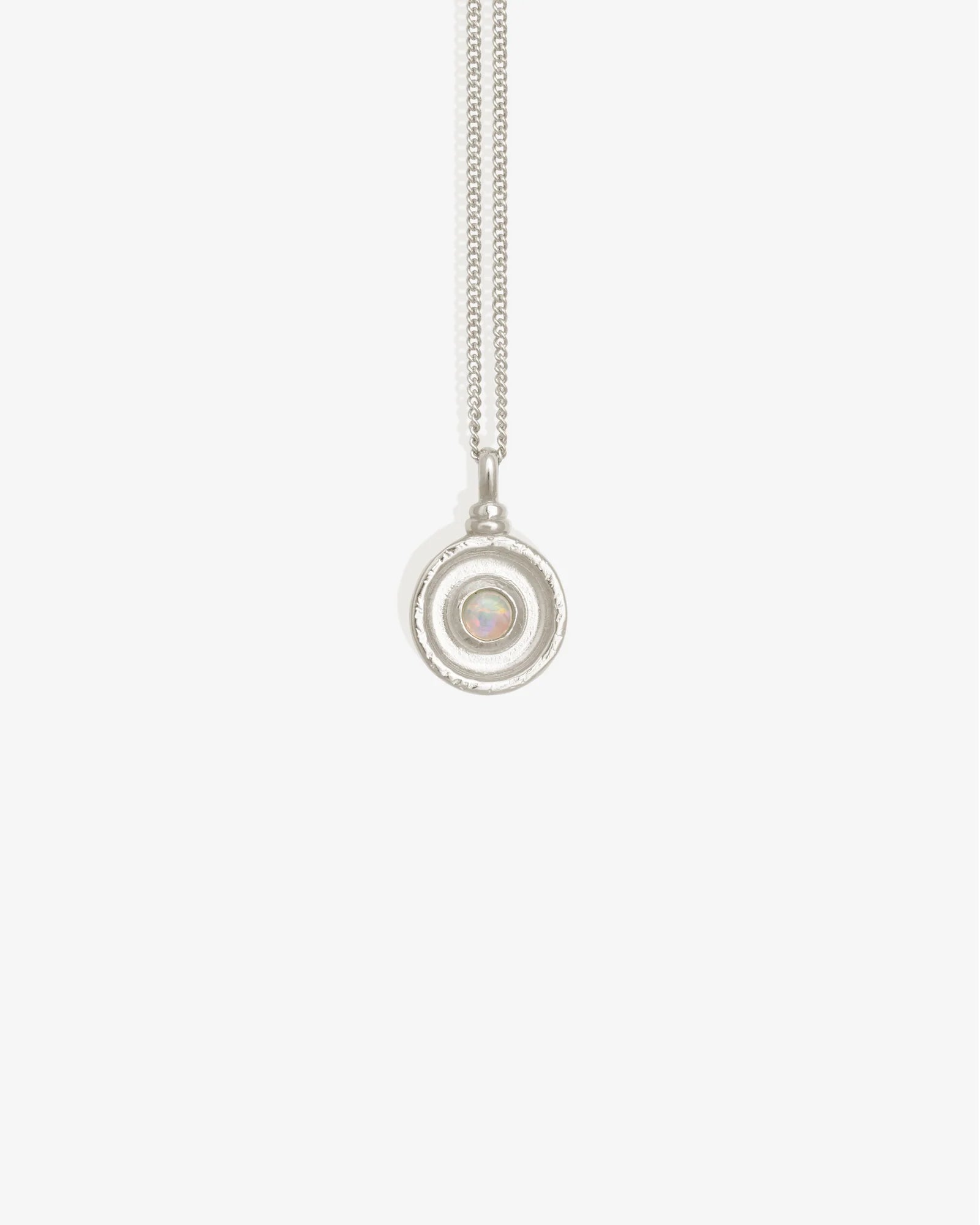 Temple Of The Sun - Soma Coin Necklace - Silver