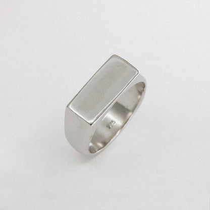 Sue The Boy - Wide Rectangle Signet Ring
