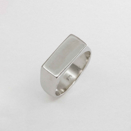 Sue The Boy - Wide Rectangle Signet Ring