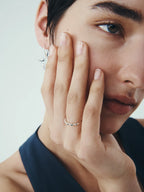 Temple of the Sun - Aqua Ring - Silver