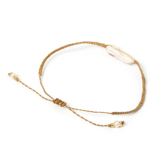 Arms Of Eve - Tulum Pearl Bracelet - Gold